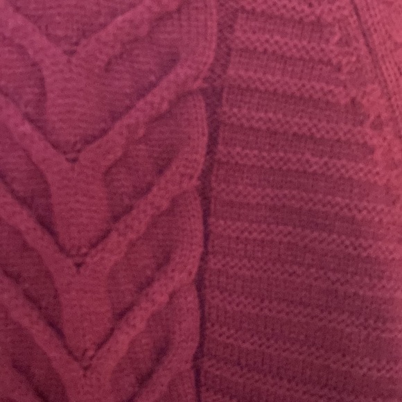 KARL LAGERFELD - paris cowl neck swester burgundy size XL (no tag) - Picture 6 of 7